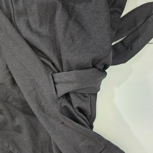 J. Mclaughlin black wrap midi dress women's size small - Picture 6 of 8